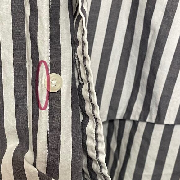 Vintage Burberrys Button Up Shirt Size 17-35 Made In USA Classic Preppy - Picture 6 of 6